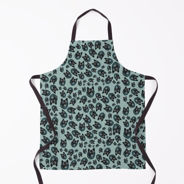 Item preview, Totem Romeo the wolf pattern in Ice Blue designed and sold by belettelepink.