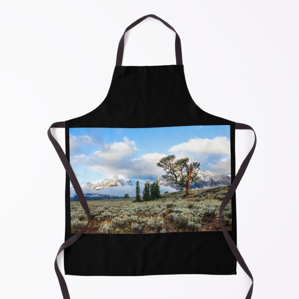 Item preview, Trees & Sagebrush Hills Teton Range Wyoming designed and sold by RocketshipRetro.
