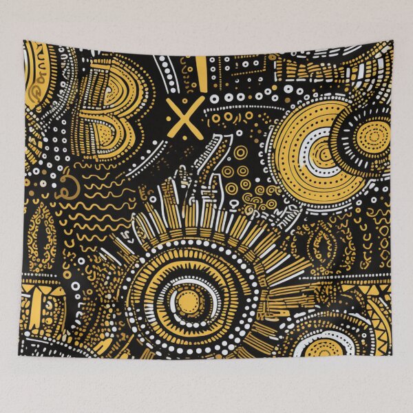 Item preview, abstract aboriginal art designed and sold by Vilemo.