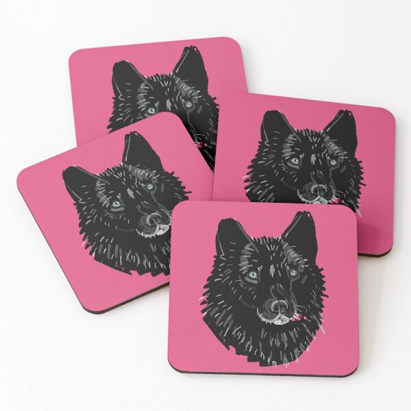 Item preview, Totem Romeo the wolf pattern in Magenta designed and sold by belettelepink.
