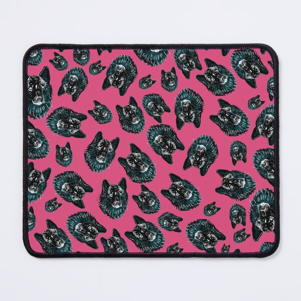 Item preview, Totem Romeo the wolf pattern in Magenta designed and sold by belettelepink.