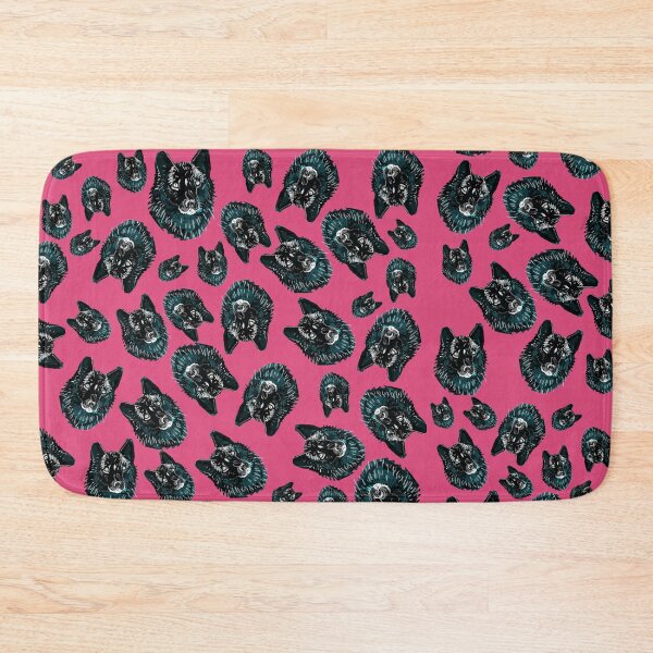 Item preview, Totem Romeo the wolf pattern in Magenta designed and sold by belettelepink.
