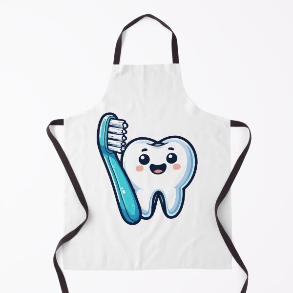 Item preview, Cute Tooth with Toothbrush Cartoon designed and sold by Akioos.