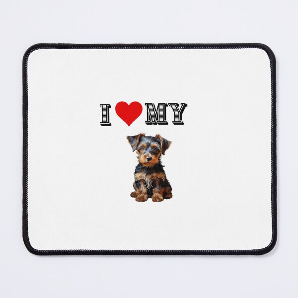 Item preview, I Love My Yorkie, I Heart Yorkshire Terriers designed and sold by Bohospiritart.