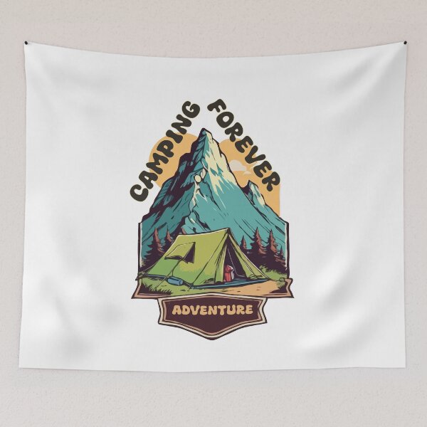Item preview, Camping forever designed and sold by JiraVibes.