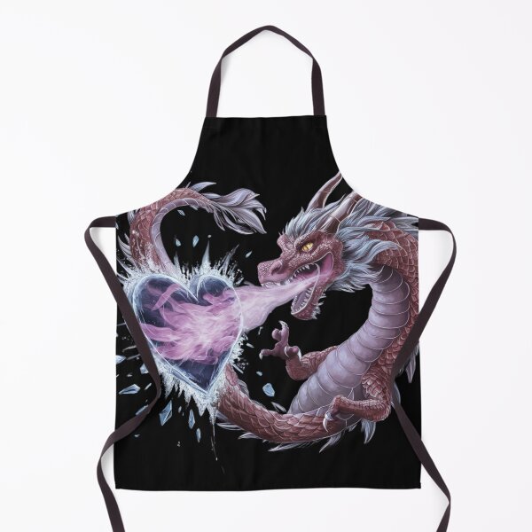 Item preview, Dragón de cuarta ala, llama violeta derritiendo la fantasía del corazón de hielo azul designed and sold by Ajax90.