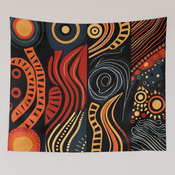 Item preview, Abstract aboriginal art designed and sold by Vilemo.