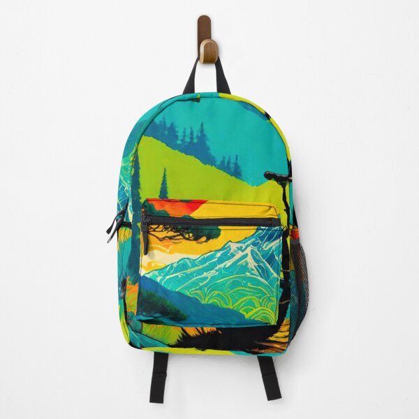 Item preview, Mountain Trails: Colorful MTB Adventure in Forest and Mountains designed and sold by GrizzlyCollective.