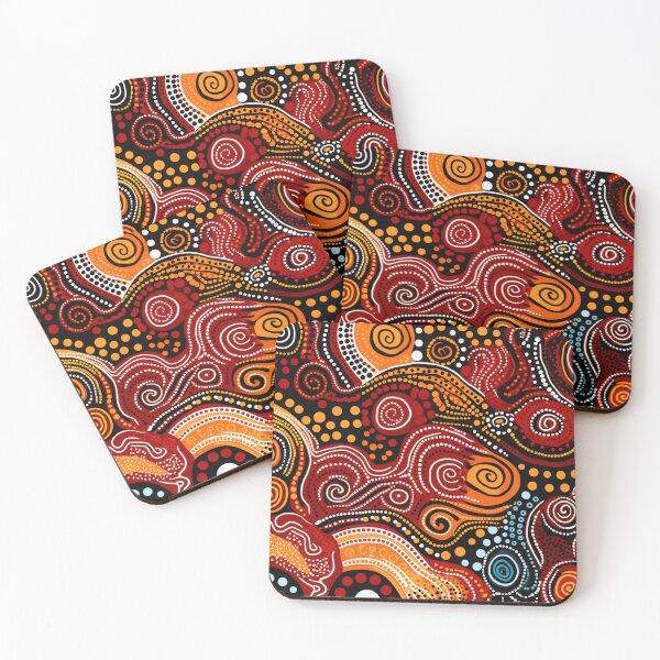Item preview, Abstract aboriginal art designed and sold by Vilemo.