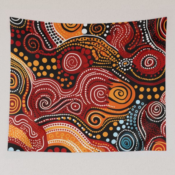 Item preview, Abstract aboriginal art designed and sold by Vilemo.