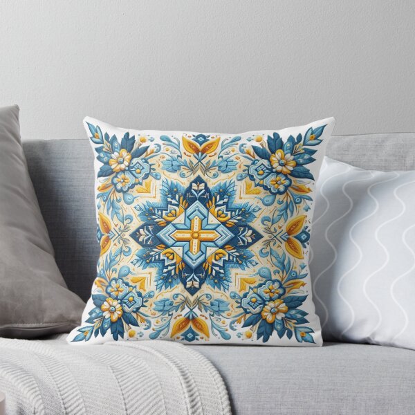 Item preview, Ukrainian Embroidery Floral Ornament Yellow Blue Flowers Ukrainian Souvenir For Her designed and sold by FunnySunny T-Shirts.