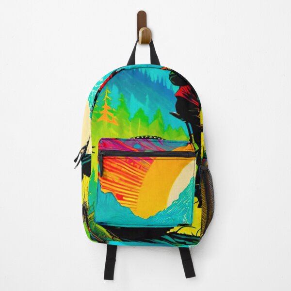 Item preview, Rider’s Paradise: Colorful MTB in Forested Mountains designed and sold by GrizzlyCollective.