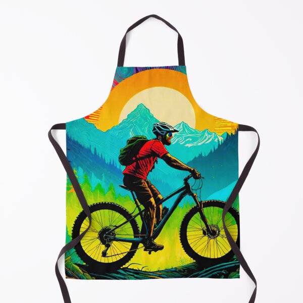 Item preview, Rider’s Paradise: Colorful MTB in Forested Mountains designed and sold by GrizzlyCollective.