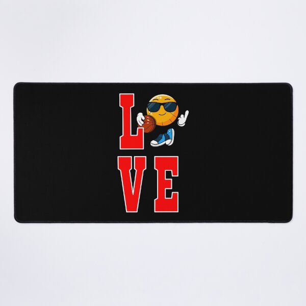 Item preview, Love Basketball Bold Letter Cartoon Wearing Sunglasses designed and sold by FridPix.