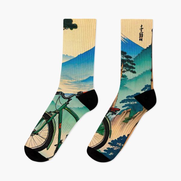 Item preview, Serene Ride: MTB Adventure in Front of Mt. Fuji designed and sold by GrizzlyCollective.