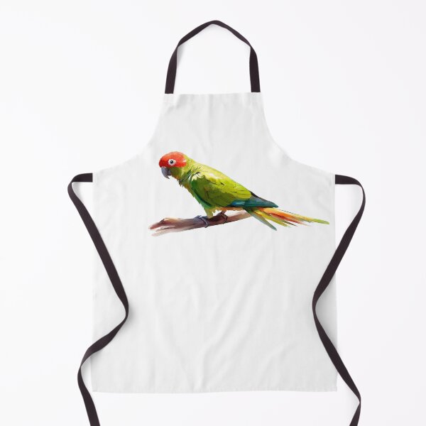 Item preview, Red Crowned Parrot in oils and metalic style designed and sold by DariyaDell.
