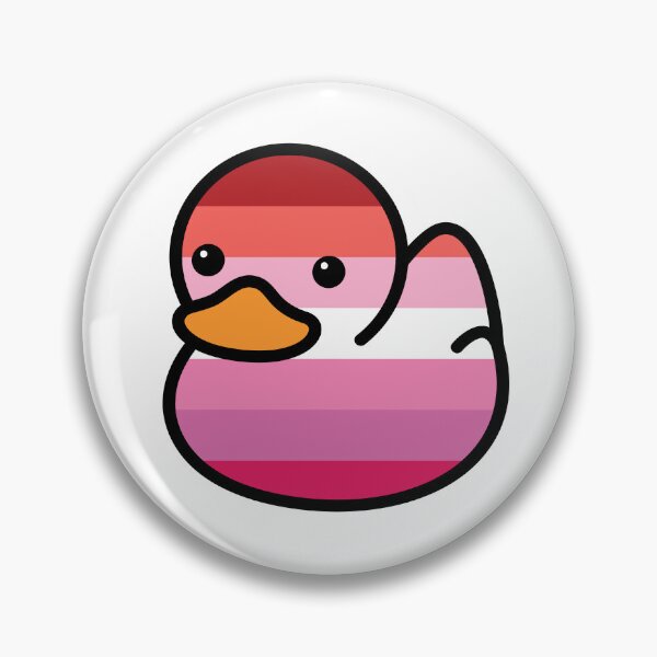 Item preview, Lesbian Pride Flag Rubber Ducky designed and sold by DesiDuck.