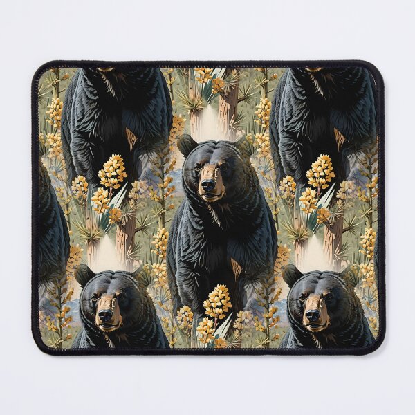 Item preview, Bear Surrounded By Yucca flower New Mexico State Pattern 1 designed and sold by taiche.