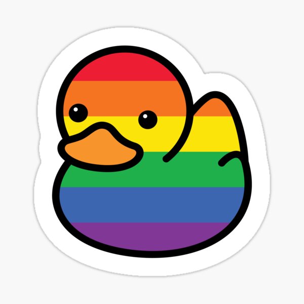 Item preview, Rainbow LGBTQ Pride Flag Rubber Ducky designed and sold by DesiDuck.