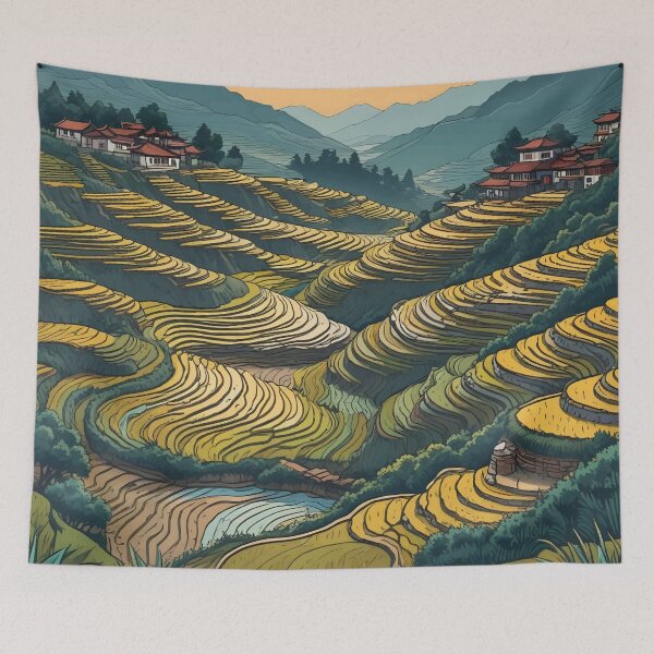 Item preview, Yuanyang Rice Terraces designed and sold by WildlifeInc.