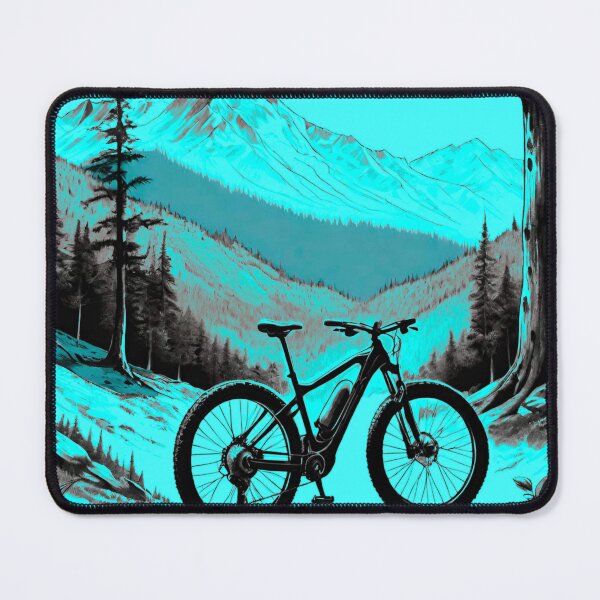 Item preview, Glacial Ride: MTB Adventure in Blue Icy Mountains designed and sold by GrizzlyCollective.