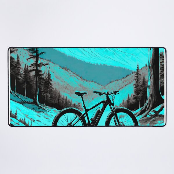 Item preview, Glacial Ride: MTB Adventure in Blue Icy Mountains designed and sold by GrizzlyCollective.