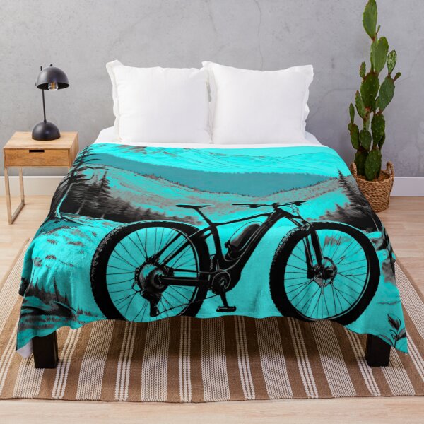 Item preview, Glacial Ride: MTB Adventure in Blue Icy Mountains designed and sold by GrizzlyCollective.