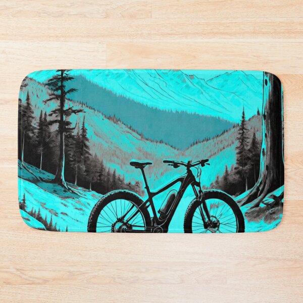 Item preview, Glacial Ride: MTB Adventure in Blue Icy Mountains designed and sold by GrizzlyCollective.
