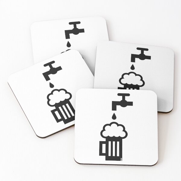 Item preview, Beer Mug With Tap (Keg Beer / Draft Beer / Draught Beer / Black) designed and sold by MrFaulbaum.