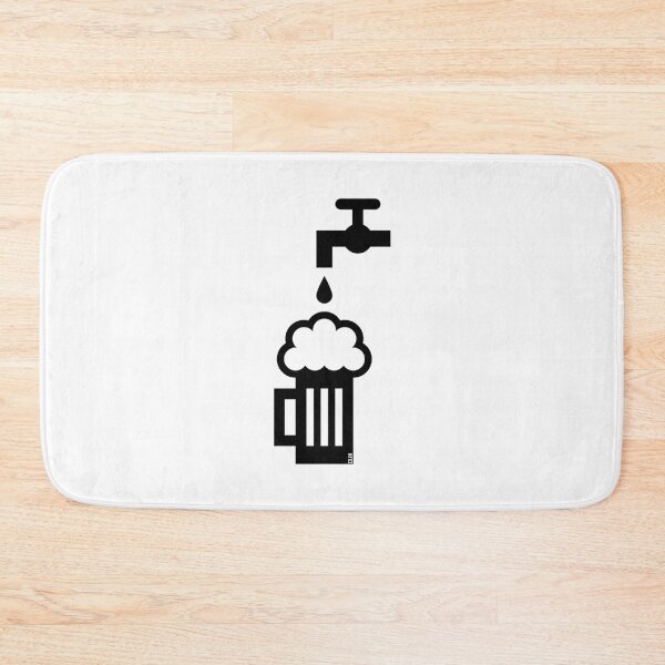 Item preview, Beer Mug With Tap (Keg Beer / Draft Beer / Draught Beer / Black) designed and sold by MrFaulbaum.
