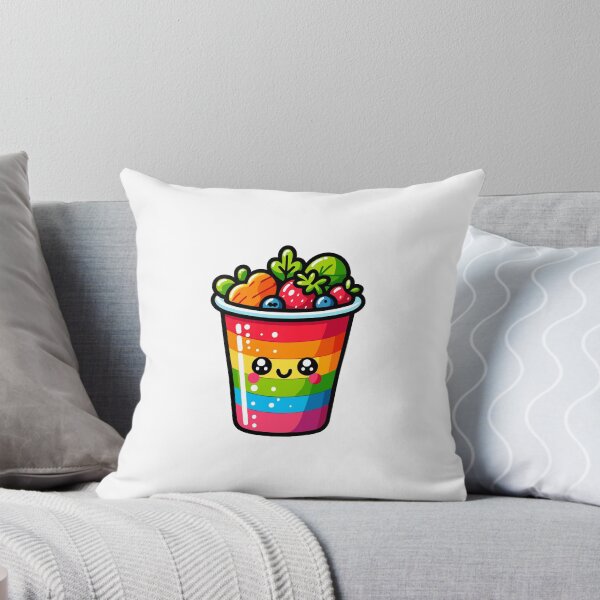 Item preview, Cute Rainbow Smoothie Cup Cartoon designed and sold by Akioos.