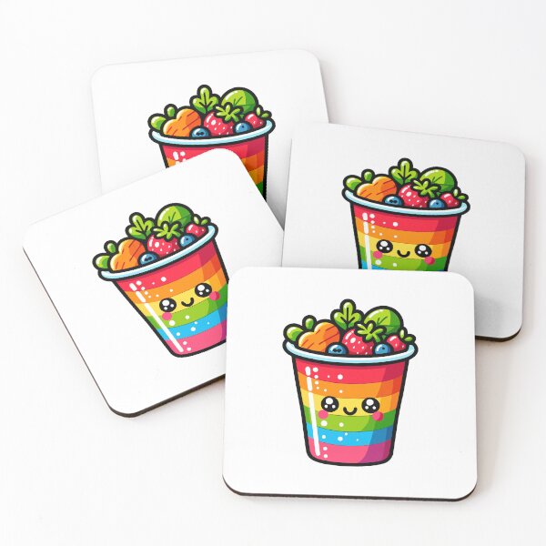Item preview, Cute Rainbow Smoothie Cup Cartoon designed and sold by Akioos.