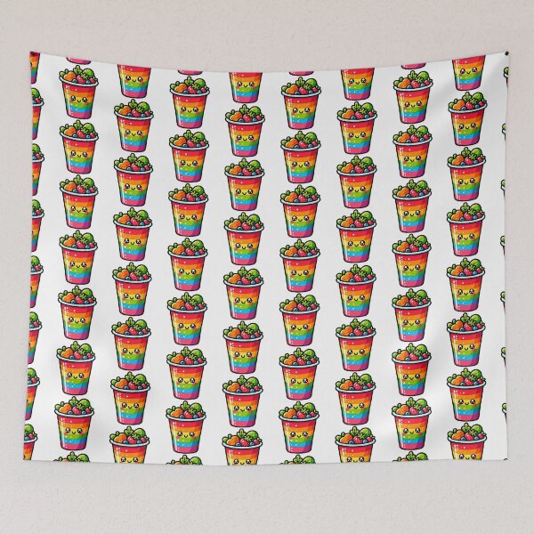 Item preview, Cute Rainbow Smoothie Cup Cartoon designed and sold by Akioos.