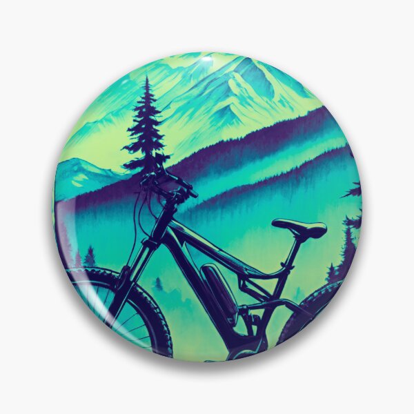 Item preview, Frosty Ascent: Winter MTB Ride on the Mountainside designed and sold by GrizzlyCollective.