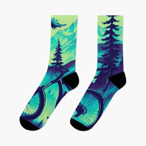 Item preview, Frosty Ascent: Winter MTB Ride on the Mountainside designed and sold by GrizzlyCollective.