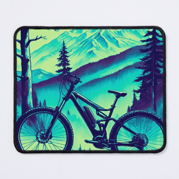 Item preview, Frosty Ascent: Winter MTB Ride on the Mountainside designed and sold by GrizzlyCollective.