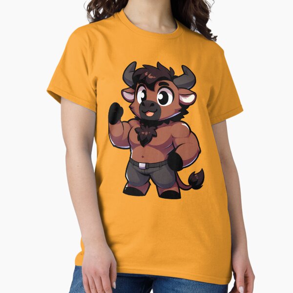 Item preview, Cute Chibi Bull Anthro Furry Art Minotaur designed and sold by BlueBullBazaar.