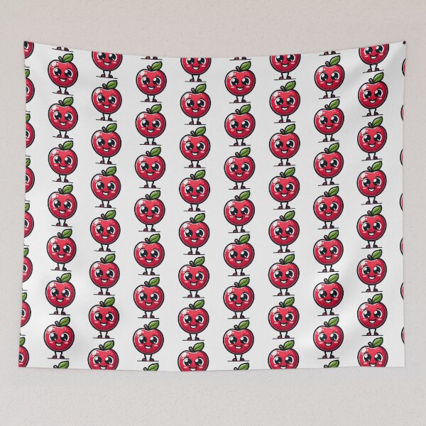 Item preview, Happy Red Apple Cartoon designed and sold by Akioos.