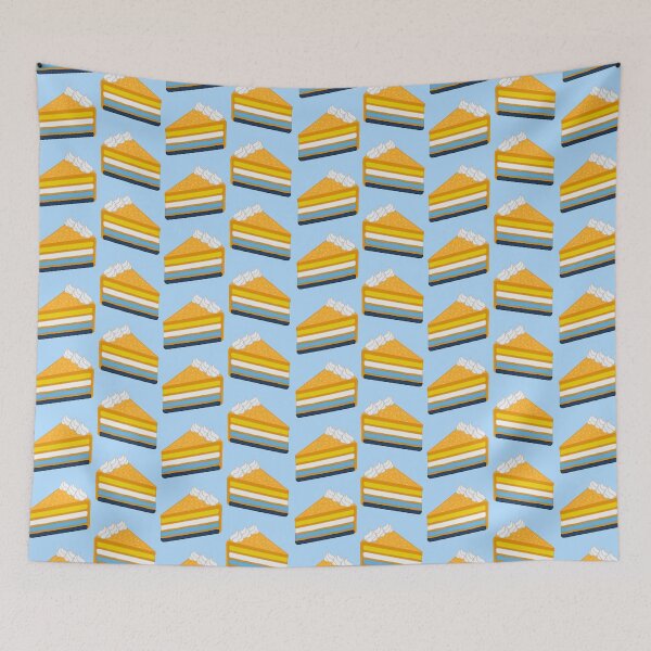 Item preview, Pattern of Delicious Slices of Aromantic Asexual Cake designed and sold by AroAxel.