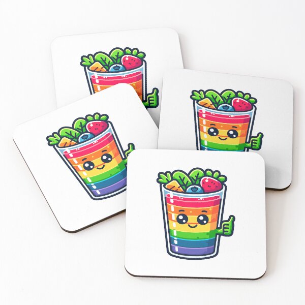 Item preview, Thumbs Up Rainbow Smoothie Cartoon designed and sold by Akioos.
