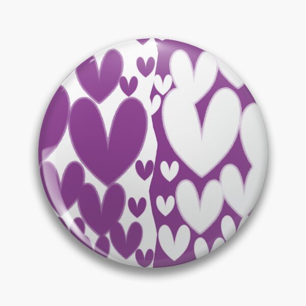 Item preview, Purple Hearts, Cute and Funky Heart Design, Purple and White Hearts designed and sold by mamahellfire31.