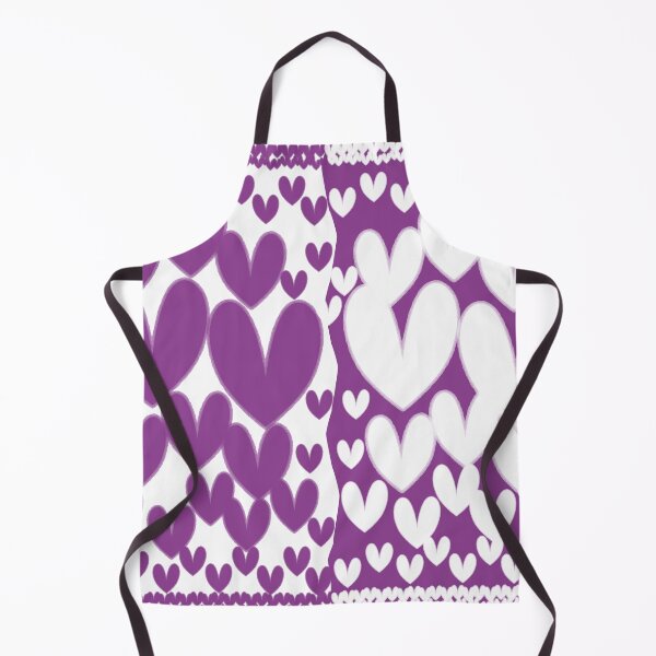 Item preview, Purple Hearts, Cute and Funky Heart Design, Purple and White Hearts designed and sold by mamahellfire31.
