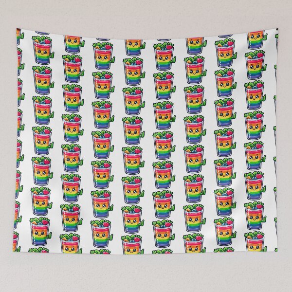Item preview, Thumbs Up Rainbow Smoothie Cartoon designed and sold by Akioos.