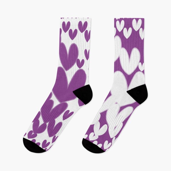 Item preview, Purple Hearts, Cute and Funky Heart Design, Purple and White Hearts designed and sold by mamahellfire31.