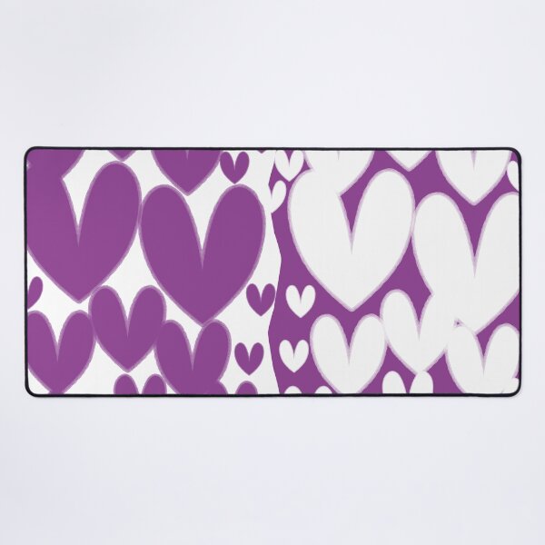 Item preview, Purple Hearts, Cute and Funky Heart Design, Purple and White Hearts designed and sold by mamahellfire31.