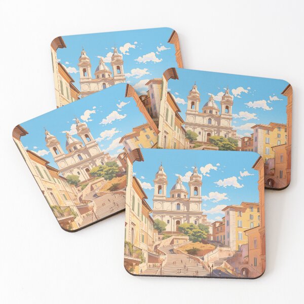 Item preview, Piazza di Spagna Rome Italy Travel Poster designed and sold by peachypoppet.