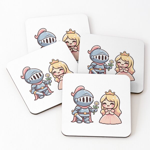 Item preview, Kawaii Knight and Princess - Adorable Medieval Love designed and sold by Akioos.