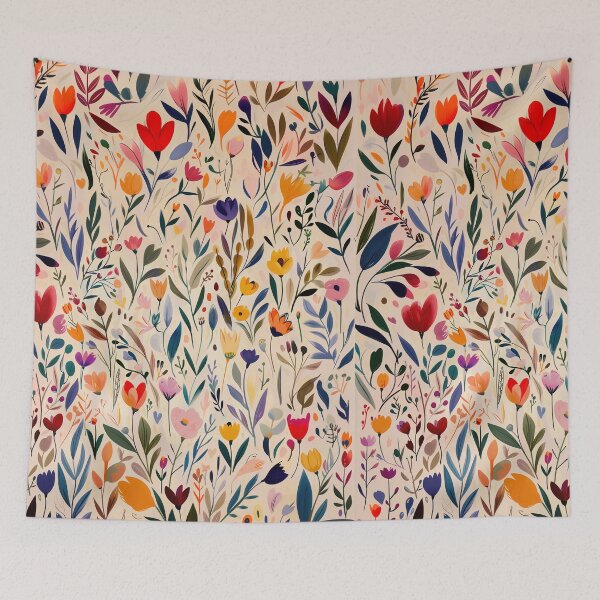 Item preview, Copy of Colorful Spring Flower Meadow - Lively Botanical Art designed and sold by my-moody-place.