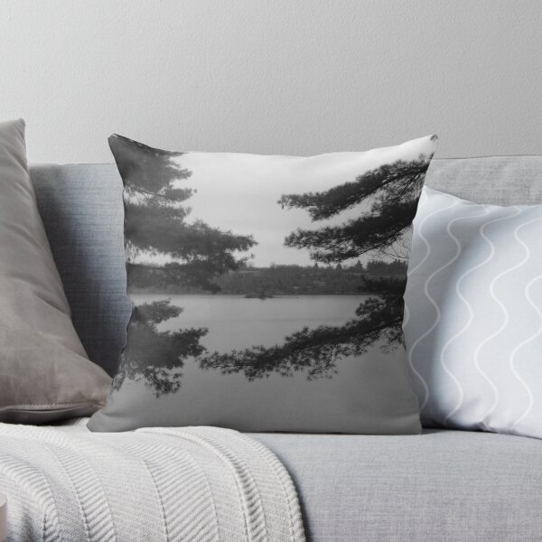 Lake Photo Throw Pillow