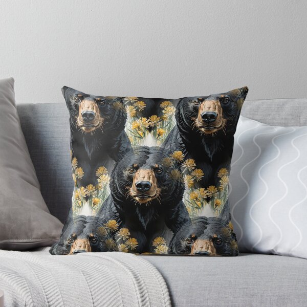 Item preview, Bear Surrounded By Yucca flower New Mexico State Pattern 2 designed and sold by taiche.